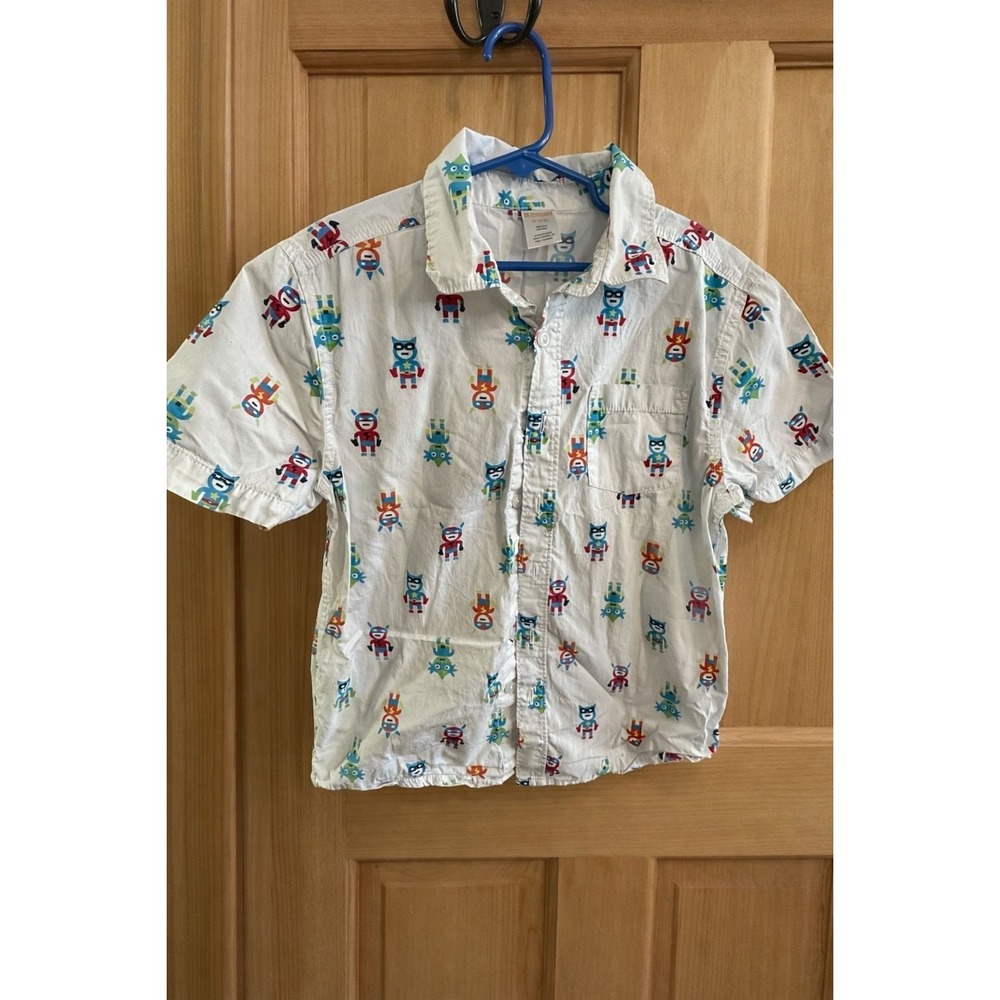 A02: 🦸♂️ Gymboree Superhero Button Down | Size M (7-8)